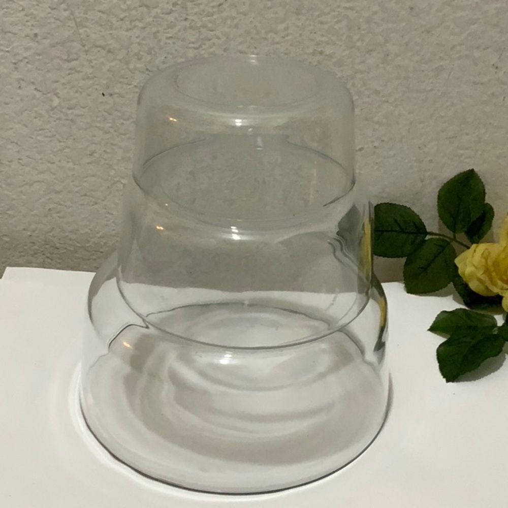 Set of 3 Bormioli Rocco Italy Round 9” 7”&6” Glass Serving Dish Bowl Italy G10